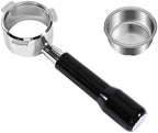3 Ear Coffee Bottomless Portafilter 54mm，Compatible For Breville，Compatible For Sage，870 878 880 Replacement Filter Basket Barista Tool Espresso Accessory(54MM 3-Ear-Black) by Unknown