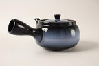 Mino ware Japanese Pottery Teapot Kyusu Aurora Snowy Night Navy with Infuser made in Japan (Japan Import) SYK002 (Navy) - Image 5