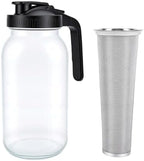 GOWENIC Cold Brew Coffee Maker 64oz Glass Pitcher with Fine Filter - Image 6