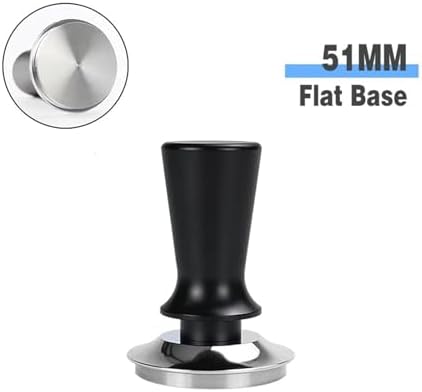 Coffee Tamper Constant Pressure 51MM 53MM 58MM Calibrated 30Lbs，Compatible With Delonghi，Compatible With Breville，Espresso Machine Accessories Barista Tools(Black 51mm Flat Base) - Image 2