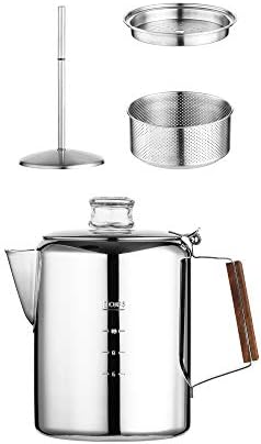 Rapid Brew Stainless Steel Stovetop Percolator Coffee Pot, 12-Cup - Image 2