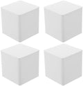 HOMSFOU 4pcs White Tinplate Airtight Storage Boxes for Tea and Coffee Beans by HOMSFOU