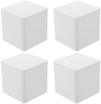 HOMSFOU 4pcs White Tinplate Airtight Storage Boxes for Tea and Coffee Beans by HOMSFOU
