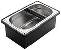 Coffee Knock Box, Stainless Steel Dump Bin Espresso Knock Box for Coffee Grounds with Removable Non-Slip Base Shock-Absorbent for Knocking Portafilter Filter Grinds (L) by Suwyaner