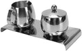 GOWENIC Stainless Steel Milk Frothing Pitcher 300ml, Latte Art Set with Sugar Bowl Tray, Ergonomic Precision Pouring Spout Milk Frother Cup for Coffee Barista, 304 Stainless Steel by GOWENIC