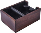 Wooden Espresso Knockout Box, 58mm Espresso Storage Box, Suitable For Storing 58mm Espresso Mashers, Dispensers, Natural Walnut Wood Masher Base (coffee) by KKAFFEELUX