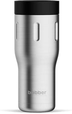 BOBBER - 16 Oz Vacuum Insulated Stainless Steel Portable Travel Coffee Mug With 100% Leakproof Locked Lid (Matte) by Bobber
