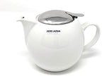 Zero Japan Bee House Round Teapot For One, 24 Oz - Ceramic Tea Pot with Stainless Steel Lid and Infuser, Smooth-Pour Spout, Diswasher and Microwave Safe Tea Pots (White) - Image 2