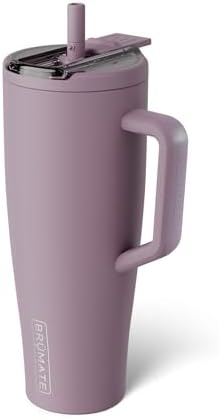 BrüMate Era Flip 40oz Tumbler with 100% Leakproof Covered Straw Lid | Hygienic Covered Straw | Insulated Stainless Steel Water Bottle with Handle | Cup Holder Friendly | BPA-Free (Lilac Dusk) by Br%C3%BCMate