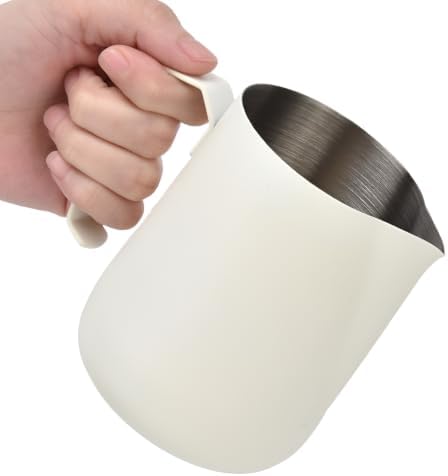 Stainless Steel Milk Frothing Pitcher with Pointed Spout, 450ml/15oz - Image 5