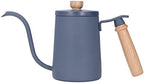 Coffee Kettle Coffee Pour Over Kettle 600ml Gooseneck Vent Hole Wooden Handle Food Grade Stainless Steel Ergonomic Gooseneck Kettle (Blue) - Image 5