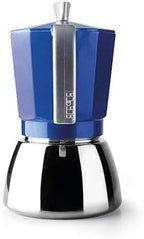 IBILI - Elba Blue espresso machine, 3 cups, 150 ml, cast aluminium, stainless steel base, with reducer for 2 cups, suitable for induction - Image 4