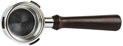 58mm 3 Ear Bottomless Portafilter With 2 Cups Basket，Compatible For HiBREW，h7/h7a/h10a Coffee Machine Accessory(Blackwood-D) by Unknown