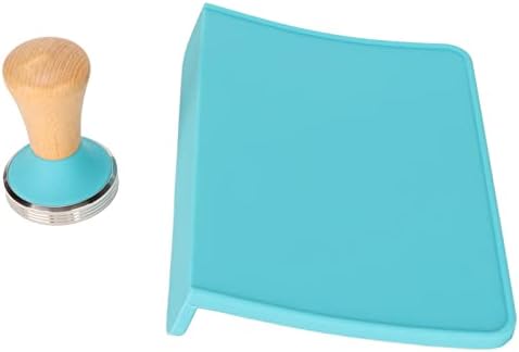 Tamping Mat Set - Silicone Coffee Tamper Pad for Home & Office with Beech Handle, 2pcs (58mm / 2.28in Tamper) by Shipenophy