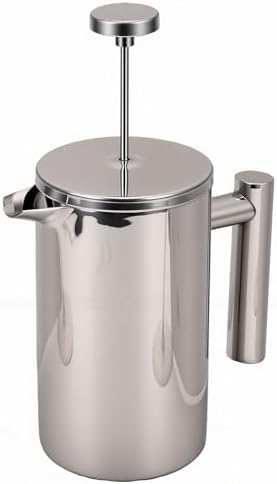 Dpofirs French Press Coffee Maker, 304 Stainless Steel Double Wall Insulated Tea Infuser Coffee Pot with 600ML Capacity, for Home Office Use - Image 5