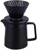 Coffee Filters Coffee Drip Filter Ceramic Coffee Dripper Permanent Pour Over Coffee Maker with Separate Stand for Filte 400ml Pot by Unknown