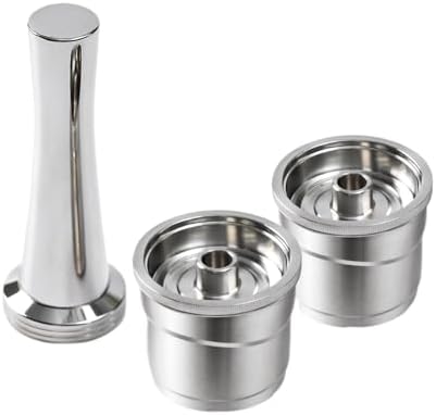 Reusable Coffee Capsules，Coffee Machine Stainless Steel Filling Pods Rich Cream,Compatible With Illy，X7 Y3 Y5(Left) by Unknown