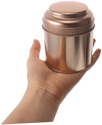 Luxshiny 6pcs Airtight Round Tea Containers with Moistureproof Seal Tinplate Canisters for Loose Leaf Tea Storage Portable and Space-saving Metal Tins for Freshness Preservation and Travel - Image 4