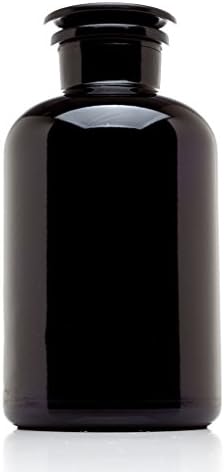 Infinity Jars 2L (68 Fl oz) Black Ultraviolet Blocking Glass Apothecary Jar Airtight Smell‑Proof Refillable Container for Herbs, Spices, Tea & Essential Oils 3-Pack - Image 3