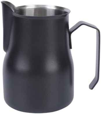 Stainless Steel Latte Art Milk Frothing Pitcher, Pour Spout and Open Handle for Home Espresso and Cafe Counter by Unknown