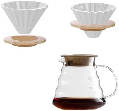 For 1-2 Cups Hand Brew And Machine Coffeeware,Coffee Filter Cup Holder Reusable Ceramics Cone Dripper Funnel Coffee Maker(Left) - Image 6