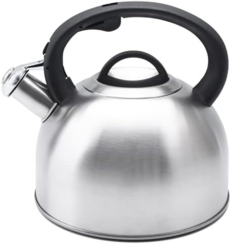 GGC 3L Tea Kettle for Stove Top, Loud Whistling Tea Kettles Water Boiler, Stainless Steel Kettle with Anti-Heat Handle and Simple Touch Button to Control Kettle Outlet by GGCProducts