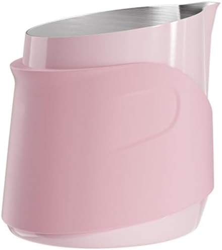 Handleless Frothing Jar Stainless Steel Construction Milk Frother Steamer Cup Portable Coffee Art Accessory Professional Baristas Pouring Jar by Unknown