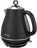 Evoloop 1.7L Electric Kettles, BPA Free Tea Kettle, Hot Water Boiler Heater, Stainless Steel Teapot, Auto Shut-Off & Boil-Dry Protection, 120V/1500W (Black) by evoloop