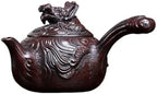 Tea Kettle Original Ore Retro Red Clay Panlong Teapot Household Side Handle Kung Fu Tea Set Ceramic Tea Infuser by Unknown