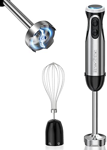 Immersion Handheld Blender, Food Grinder Bowl, Measuring Mug, Bonsenkitchen by Bonsenkitchen