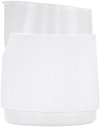 Normcore Handleless Milk Pitcher with Round Spout - Espresso Steaming Pitcher - 18/8 Stainless Steel Milk Frothing Jug - Premium Barista Tools - Non-stick coating White - 15.2 oz (450 ml) - Image 4