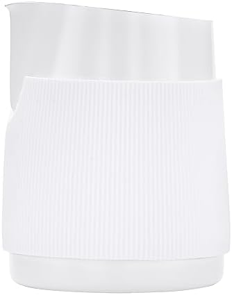 Normcore Handleless Milk Pitcher with Round Spout - Espresso Steaming Pitcher - 18/8 Stainless Steel Milk Frothing Jug - Premium Barista Tools - Non-stick coating White - 15.2 oz (450 ml) - Image 4