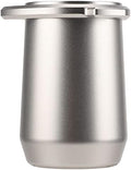 Practical Coffee Powder Cup, 54mm Aluminum Alloy Dosing Cup, Anti Flying Coffee Bean Dosing Cup for Milk Tea Shop Home (Silver) by NDNCZDHC