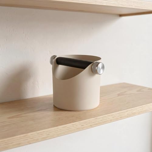Stainless Steel round Espresso Knock Box with Removable Rod - Image 5