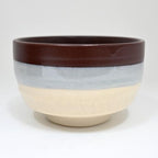 Urban Tokyo Authentic Minoware Porcelain Matcha Bowl Chawan 4.75" Diameter Handmade in Japan, Traditional Mino-Yaki Ceramic Tea Ceremony Bowl, Reactive Glaze Designs (Top Wine) - Image 3