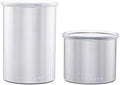 Airscape Stainless Steel Coffee Canister - 2-Pack - Food Storage Container by PlanetaryDesign