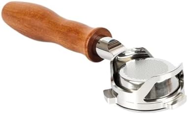 54mm Bottomless Coffee Portafilter Replacement，Compatible For Breville，870 875 878 880，Barista Tool With Basket Accessory(D red wood) by Unknown