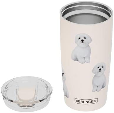 SERENGETI Maltese 20 Oz. Stainless Steel, Vacuum Insulated Tumbler with Spill Proof Lid - 3D Print - Insulated Travel mug for Hot or Cold Drinks (Maltese Tumbler) - Image 3