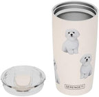 SERENGETI Maltese 20 Oz. Stainless Steel, Vacuum Insulated Tumbler with Spill Proof Lid - 3D Print - Insulated Travel mug for Hot or Cold Drinks (Maltese Tumbler) - Image 3