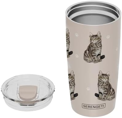 SERENGETI Maine Coon 20 Oz Stainless Steel, Vacuum Insulated Tumbler with Spill Proof Lid - 3D Print - Insulated Travel mug for Hot or Cold Drinks (Maine Coon) - Image 3