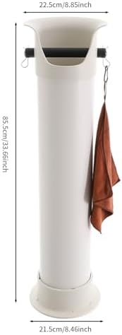 34" Height Coffee Knock Box Commercial Espresso Grounds Knock Dump Bin with Garbage Bags and Towel for Coffee Shops, Milk Tea Stores, Snack Bars and Restaurants - Image 4
