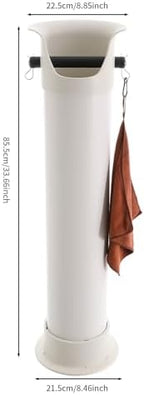 34" Height Coffee Knock Box Commercial Espresso Grounds Knock Dump Bin with Garbage Bags and Towel for Coffee Shops, Milk Tea Stores, Snack Bars and Restaurants - Image 4