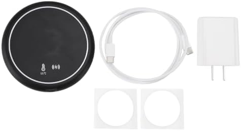 Asixxsix Coffee Mug Warmer, Smart Identification Fast Heating 50-55°C Cup Warmer for Desk, Electric Beverage with Wireless Charger Mirror for Beverage Tea Water Milk - Image 6