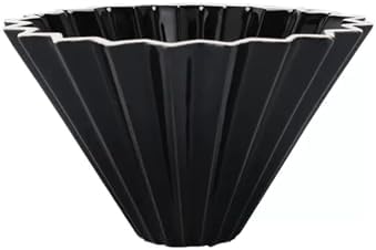 Ceramic Pour Over Coffee Filter, Origami Cup, Dripper For Home, Cafe, Camping(Black 2-4 persons) by Unknown