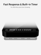 Coffee Scale with Timer and Flow Rate Tracking, 0.1g Precision, 3kg Capacity, Rechargeable, Smart App Compatible, Ideal for Espresso and Pour Over Brewing - Image 5