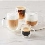 Sur La Table Double-Wall Cappuccino Glasses, Set Of 2, Clear - Image 3
