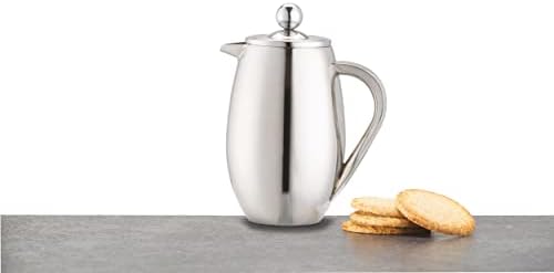 La Cafetière Stainless Steel Double Walled Insulated Cafetière 3 Cup, Stainless Steel, Silver - Image 3
