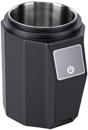 Coffee Dosing Cup, Rechargeable Digital Coffee Bean Scale with LED Display Stainless Steel Espresso Grinder Powder Cup Compatible with 58mm Portafilter for Pour Over by Unknown