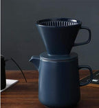 Coffee Maker Press Coffee Maker With Hand Coffee Pot Set Ceramic Coffee Filter Cup Drip Coffee Hand Pot-500Ml - Image 2