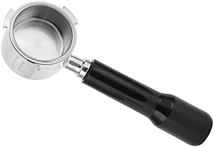 Bottomless Portafilter Coffee Machine Handle, Stainless Steel Filter Holder Basket Replacement Tool, Ergonomic Wooden Handle for Espresso Extraction, Barista Accessory for Home and (51mm/2.0in) - Image 2